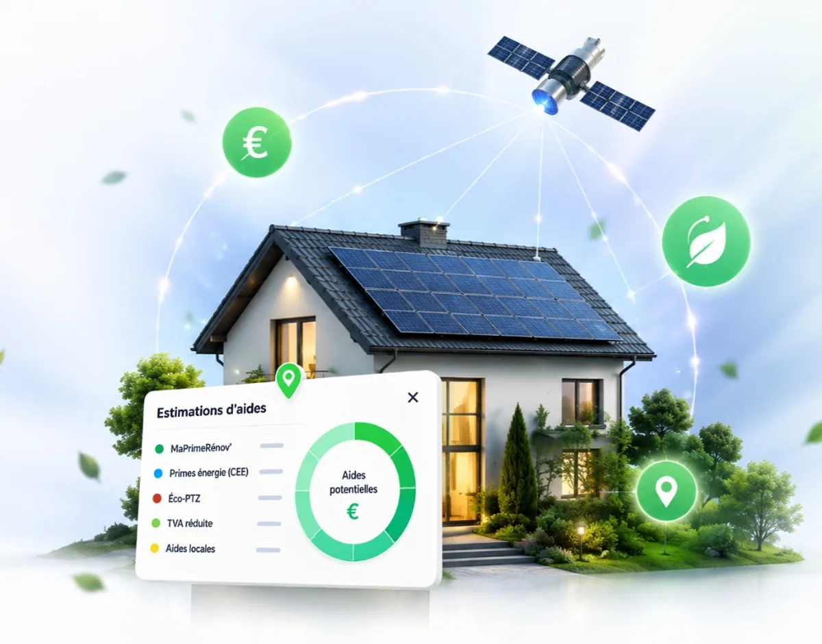 Estimation des aides financières EnergieVue pour une rénovation énergétique